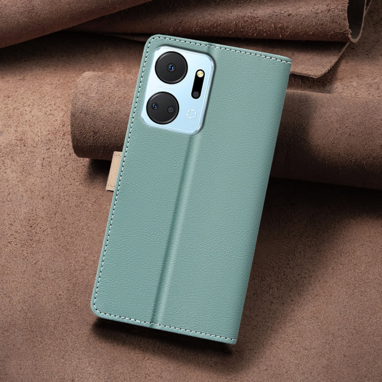 Color Matching RFID Anti-theft Leather Phone Case, For Honor X7a