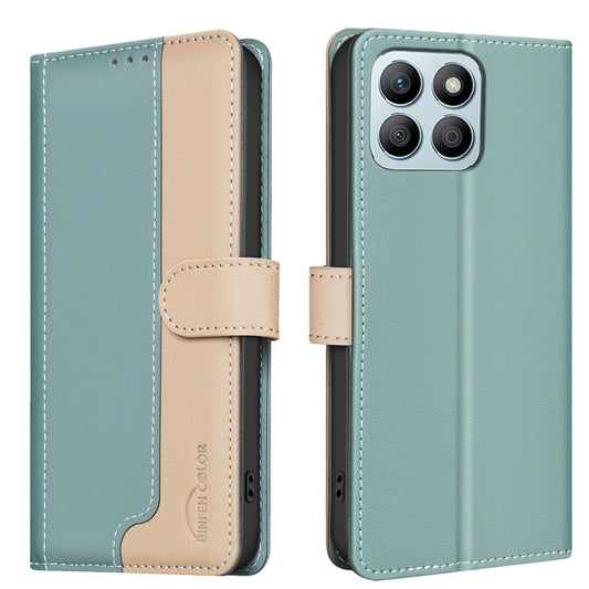 Color Matching RFID Anti-theft Leather Phone Case, For Honor X8b, For Honor X9b / Magic6 Lite, For Honor X7b, For Honor 100 Pro, For Honor 100, For Honor X6a, For Honor 90 Lite / X50i, For Honor 90 Pro, For Honor 90 5G
