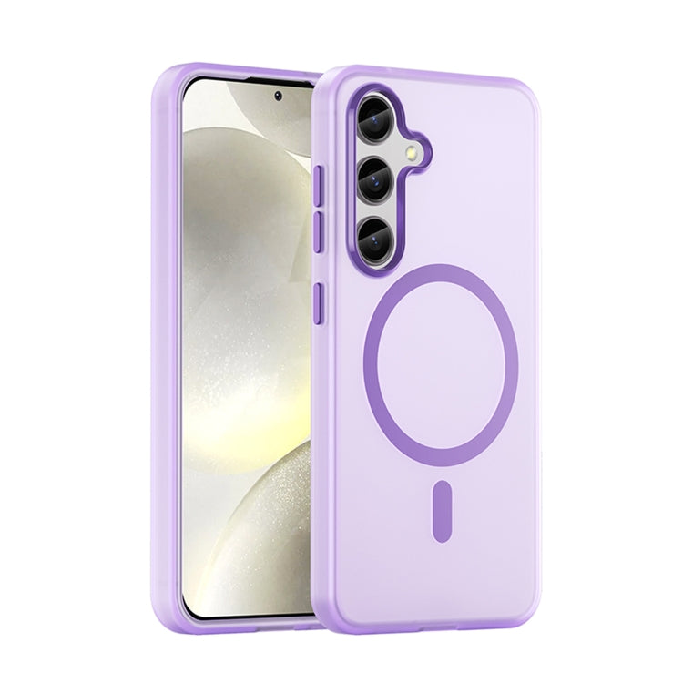 MagSafe Frosted Translucent TPU + PC Full Coverage Phone Case, For Samsung Galaxy S25 Ultra, For Samsung Galaxy S24 FE 5G, For Samsung Galaxy S24 Ultra 5G, For Samsung Galaxy S24+ 5G, For Samsung Galaxy S24 5G