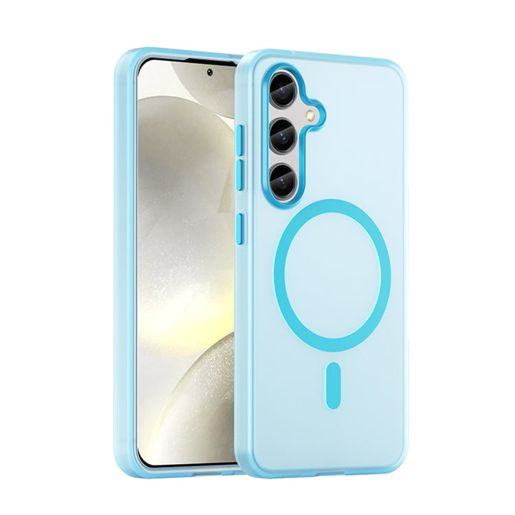 MagSafe Frosted Translucent TPU + PC Full Coverage Phone Case, For Samsung Galaxy S25 Ultra, For Samsung Galaxy S24 FE 5G, For Samsung Galaxy S24 Ultra 5G, For Samsung Galaxy S24+ 5G, For Samsung Galaxy S24 5G