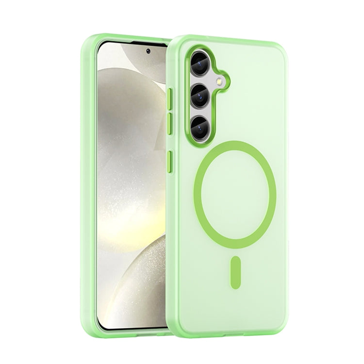 MagSafe Frosted Translucent TPU + PC Full Coverage Phone Case, For Samsung Galaxy S25 Ultra, For Samsung Galaxy S24 FE 5G, For Samsung Galaxy S24 Ultra 5G, For Samsung Galaxy S24+ 5G, For Samsung Galaxy S24 5G