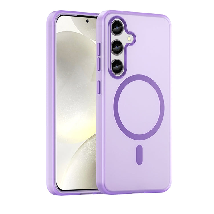 MagSafe Frosted Translucent TPU + PC Full Coverage Phone Case, For Samsung Galaxy S25 Ultra, For Samsung Galaxy S24 FE 5G, For Samsung Galaxy S24 Ultra 5G, For Samsung Galaxy S24+ 5G, For Samsung Galaxy S24 5G