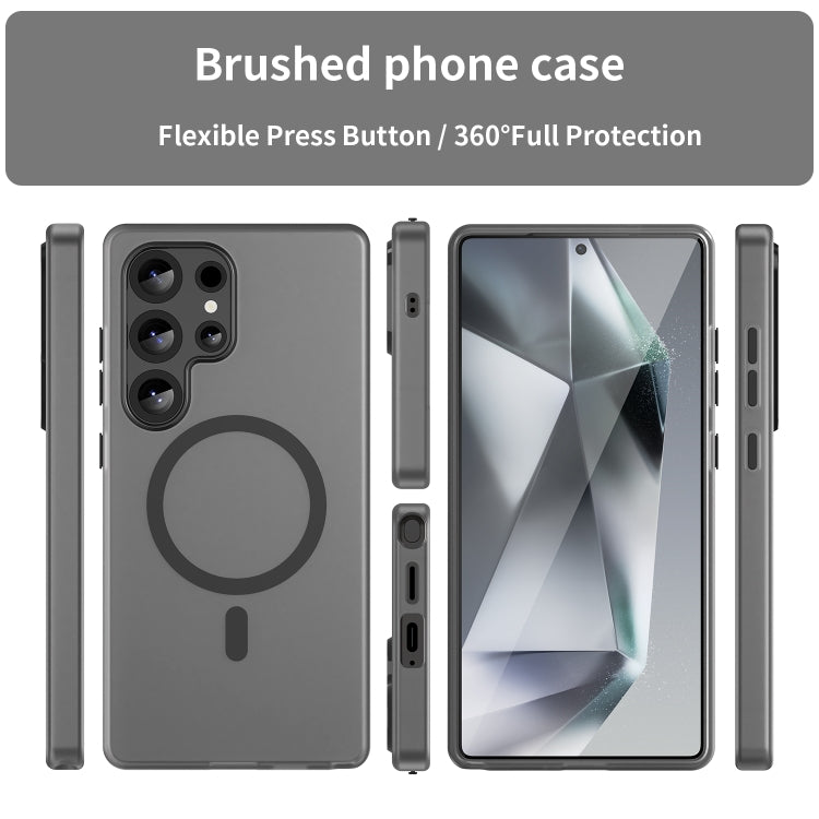 MagSafe Frosted Translucent TPU + PC Full Coverage Phone Case, For Samsung Galaxy S25 Ultra, For Samsung Galaxy S24 FE 5G, For Samsung Galaxy S24 Ultra 5G, For Samsung Galaxy S24+ 5G, For Samsung Galaxy S24 5G