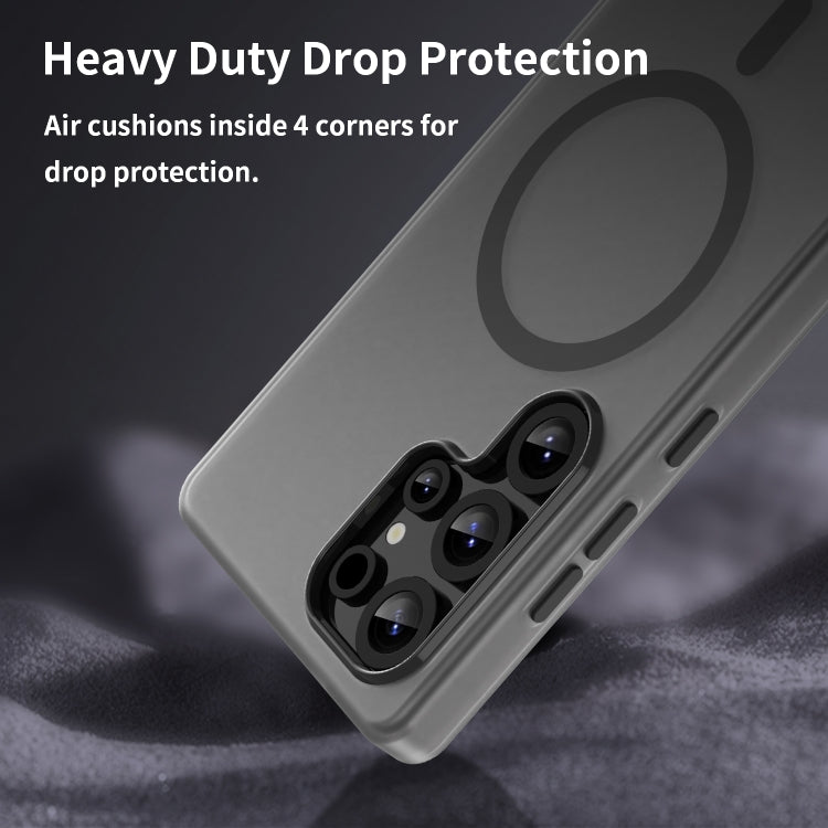 MagSafe Frosted Translucent TPU + PC Full Coverage Phone Case, For Samsung Galaxy S25 Ultra, For Samsung Galaxy S24 FE 5G, For Samsung Galaxy S24 Ultra 5G, For Samsung Galaxy S24+ 5G, For Samsung Galaxy S24 5G