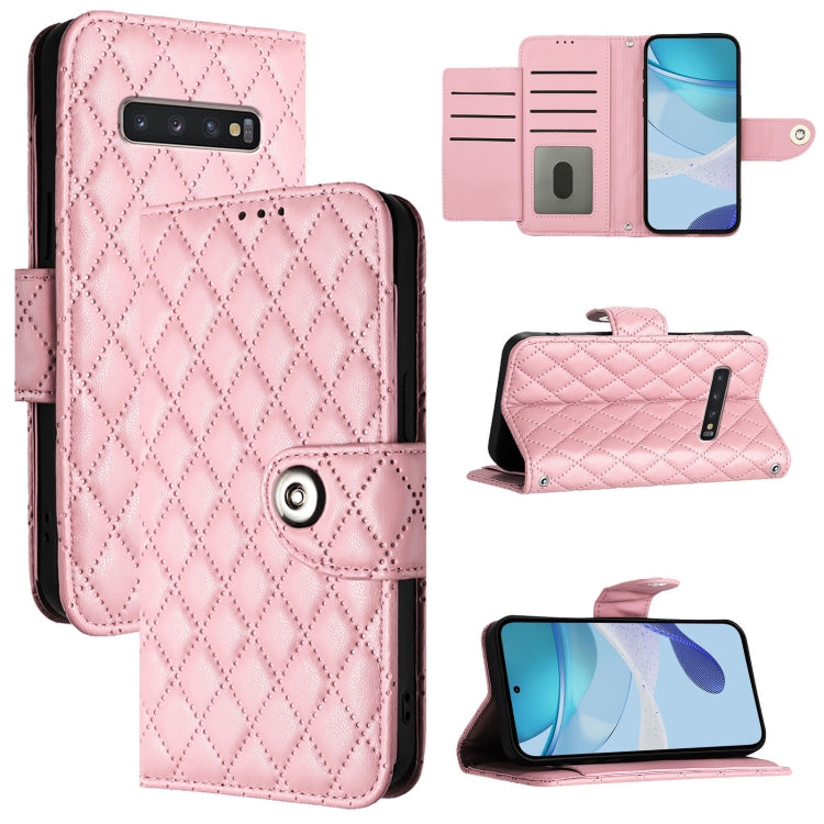 Rhombic Texture Flip Leather Phone Case with Lanyard, For Samsung Galaxy S21 Ultra 5G, For Samsung Galaxy S20 Ultra, For Samsung Galaxy S20, For Samsung Galaxy S20+, For Samsung Galaxy S10 Lite, For Samsung Galaxy S10e, For Samsung Galaxy S10+         ...