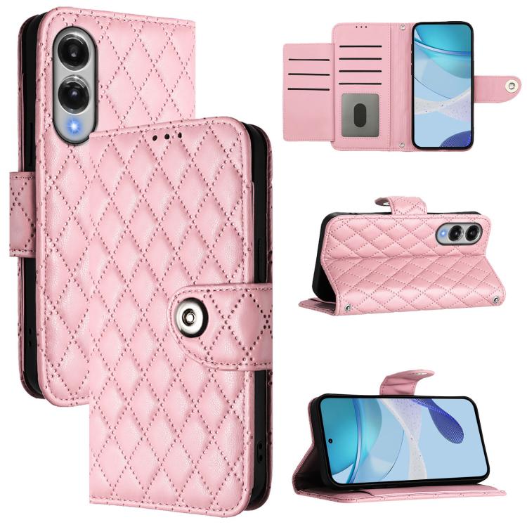 Rhombic Texture Flip Leather Phone Case with Lanyard, For Samsung Galaxy S26+ 5G, For Samsung Galaxy S26 Edge 5G, For Samsung Galaxy S26 Ultra 5G, For Samsung Galaxy S26 5G, For Samsung Galaxy S25 Edge 5G, For Samsung Galaxy S24 FE 5G                  ...