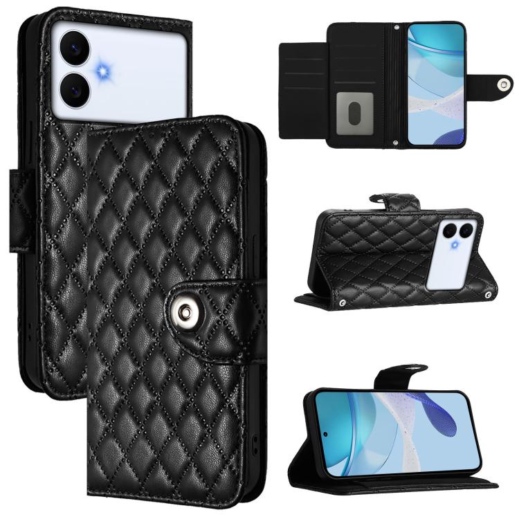 Rhombic Texture Flip Leather Phone Case with Lanyard, For Samsung Galaxy S26+ 5G, For Samsung Galaxy S26 Edge 5G, For Samsung Galaxy S26 Ultra 5G, For Samsung Galaxy S26 5G, For Samsung Galaxy S25 Edge 5G, For Samsung Galaxy S24 FE 5G                  ...