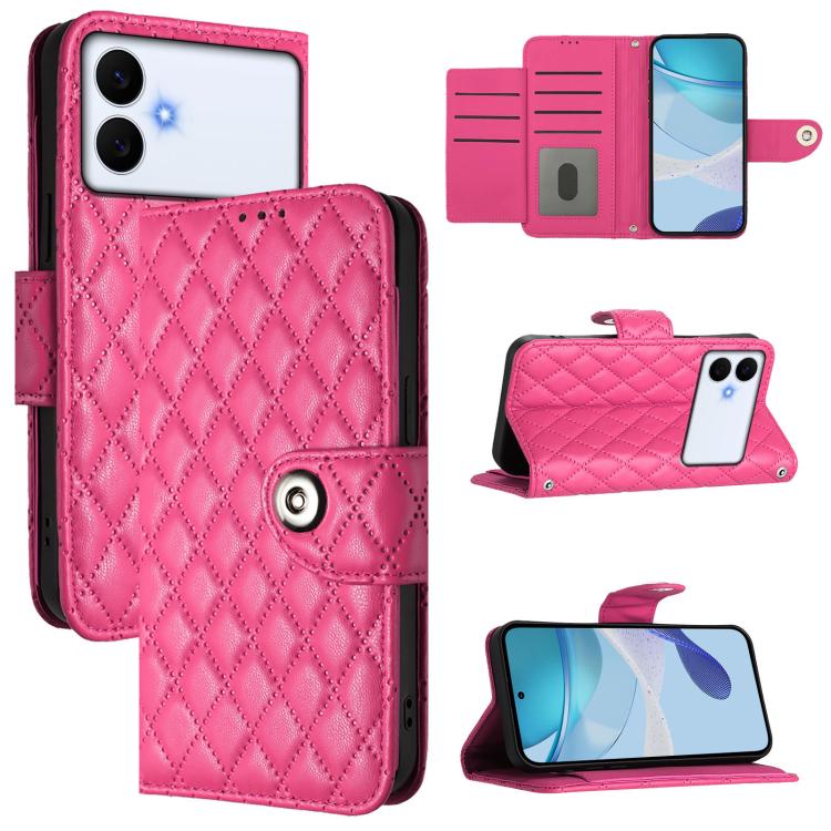 Rhombic Texture Flip Leather Phone Case with Lanyard, For Samsung Galaxy S26+ 5G, For Samsung Galaxy S26 Edge 5G, For Samsung Galaxy S26 Ultra 5G, For Samsung Galaxy S26 5G, For Samsung Galaxy S25 Edge 5G, For Samsung Galaxy S24 FE 5G                  ...