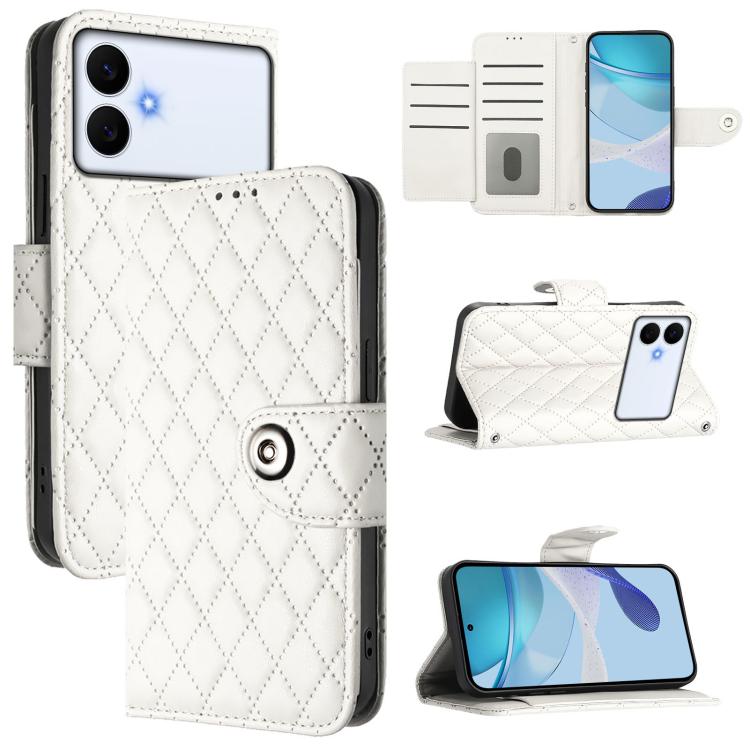 Rhombic Texture Flip Leather Phone Case with Lanyard, For Samsung Galaxy S26+ 5G, For Samsung Galaxy S26 Edge 5G, For Samsung Galaxy S26 Ultra 5G, For Samsung Galaxy S26 5G, For Samsung Galaxy S25 Edge 5G, For Samsung Galaxy S24 FE 5G                  ...