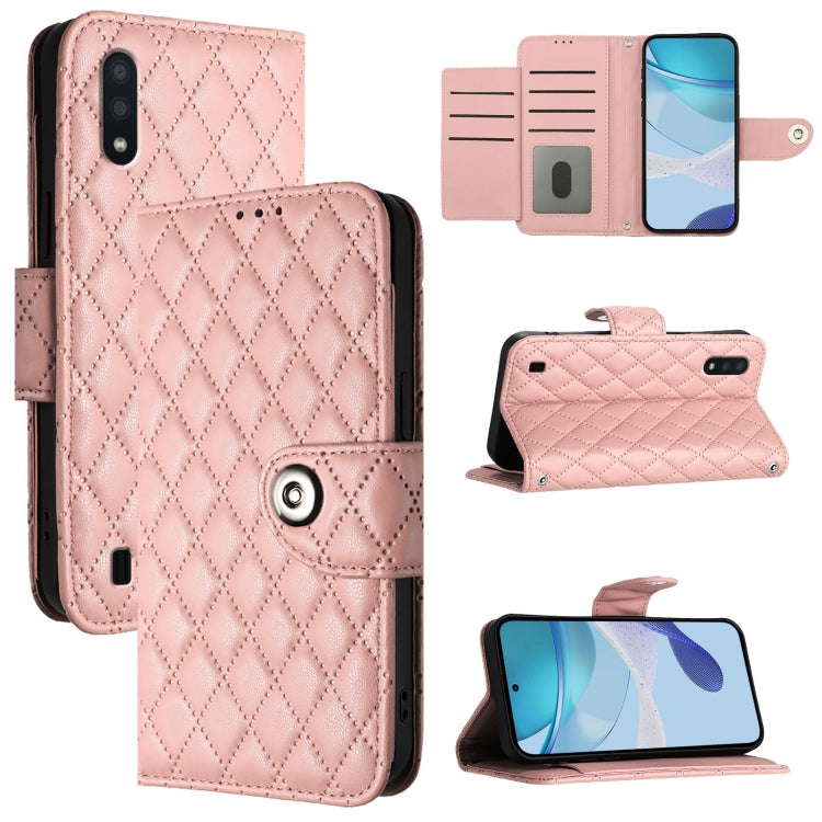 Rhombic Texture Flip Leather Phone Case with Lanyard, For Samsung Galaxy A50 / A30s / A50s, For Samsung Galaxy A20s, For Samsung Galaxy A20e / A10e, For Samsung Galaxy A40, For Samsung Galaxy A10 / M10 EU