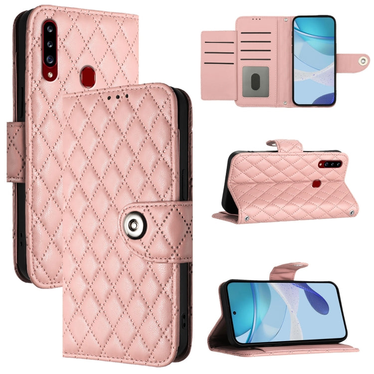 Rhombic Texture Flip Leather Phone Case with Lanyard, For Samsung Galaxy A50 / A30s / A50s, For Samsung Galaxy A20s, For Samsung Galaxy A20e / A10e, For Samsung Galaxy A40, For Samsung Galaxy A10 / M10 EU