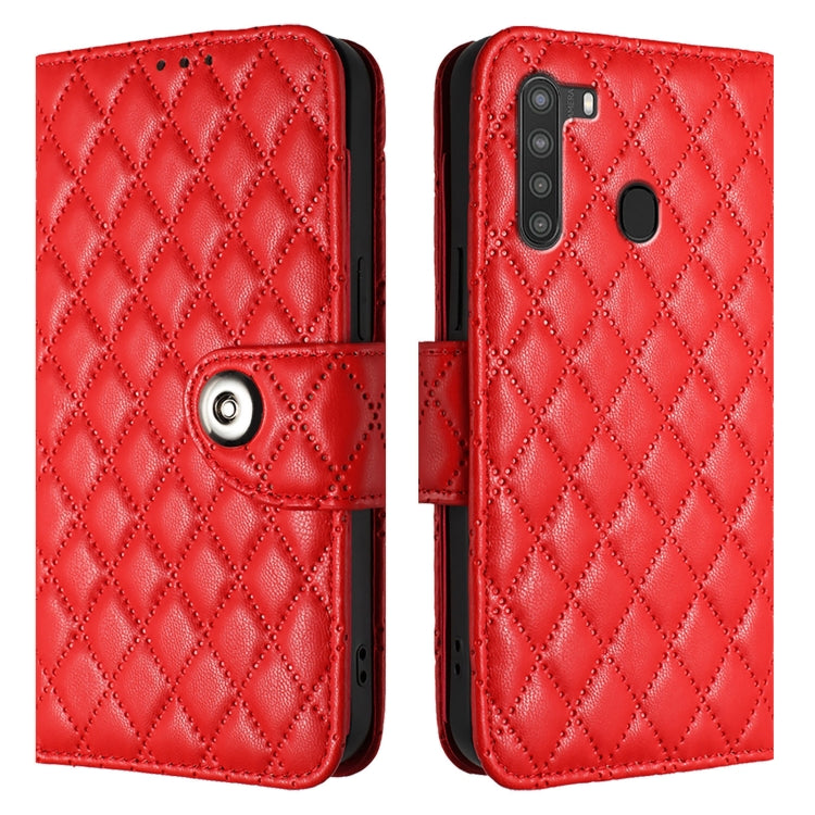 Rhombic Texture Flip Leather Phone Case with Lanyard, For Samsung Galaxy A21 EU, For Samsung Galaxy A01 EU, For Samsung Galaxy A91 / M80s, For Samsung Galaxy A81 / M60s, For Samsung Galaxy A71 4G, For Samsung Galaxy A51 4G / M40s                       ...