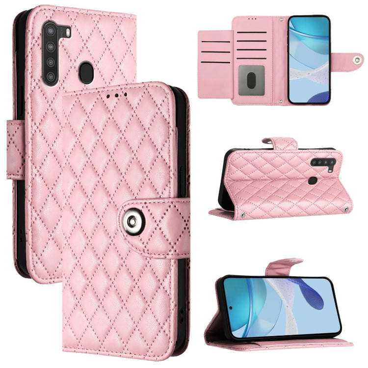 Rhombic Texture Flip Leather Phone Case with Lanyard, For Samsung Galaxy A21 EU, For Samsung Galaxy A01 EU, For Samsung Galaxy A91 / M80s, For Samsung Galaxy A81 / M60s, For Samsung Galaxy A71 4G, For Samsung Galaxy A51 4G / M40s                       ...