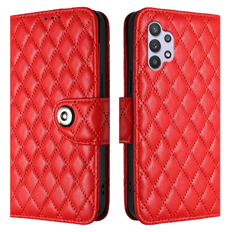 Rhombic Texture Flip Leather Phone Case with Lanyard, For Samsung Galaxy A32 5G / M32 5G, For Samsung Galaxy A03s 164mm, For Samsung Galaxy A41, For Samsung Galaxy A22 4G, For Samsung Galaxy A42 5G / M42 5G, For Samsung Galaxy A32 4G                   ...