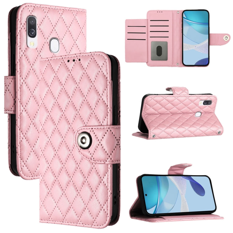 Rhombic Texture Flip Leather Phone Case with Lanyard, For Samsung Galaxy A50 / A30s / A50s, For Samsung Galaxy A20s, For Samsung Galaxy A20e / A10e, For Samsung Galaxy A40, For Samsung Galaxy A10 / M10 EU