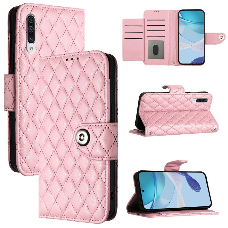 Rhombic Texture Flip Leather Phone Case with Lanyard, For Samsung Galaxy A50 / A30s / A50s, For Samsung Galaxy A20s, For Samsung Galaxy A20e / A10e, For Samsung Galaxy A40, For Samsung Galaxy A10 / M10 EU