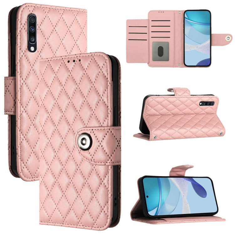 Rhombic Texture Flip Leather Phone Case with Lanyard, For Samsung Galaxy A21 EU, For Samsung Galaxy A01 EU, For Samsung Galaxy A91 / M80s, For Samsung Galaxy A81 / M60s, For Samsung Galaxy A71 4G, For Samsung Galaxy A51 4G / M40s                       ...