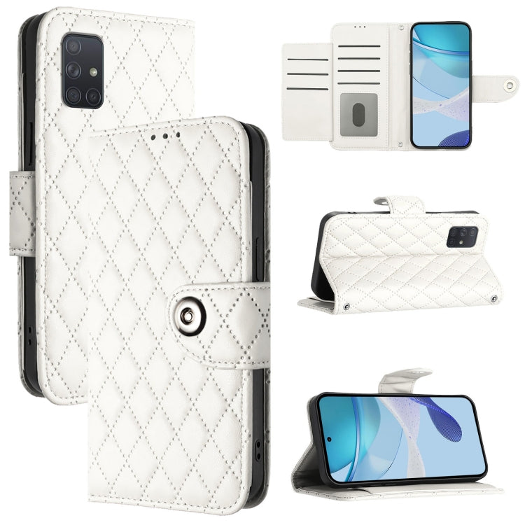 Rhombic Texture Flip Leather Phone Case with Lanyard, For Samsung Galaxy A21 EU, For Samsung Galaxy A01 EU, For Samsung Galaxy A91 / M80s, For Samsung Galaxy A81 / M60s, For Samsung Galaxy A71 4G, For Samsung Galaxy A51 4G / M40s                       ...