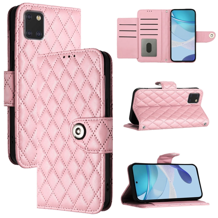 Rhombic Texture Flip Leather Phone Case with Lanyard, For Samsung Galaxy A21 EU, For Samsung Galaxy A01 EU, For Samsung Galaxy A91 / M80s, For Samsung Galaxy A81 / M60s, For Samsung Galaxy A71 4G, For Samsung Galaxy A51 4G / M40s                       ...