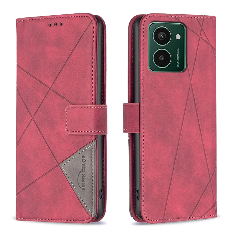 Magnetic Buckle Rhombus Texture Leather Phone Case, For HMD Pulse PRO / Pulse / Pulse+
