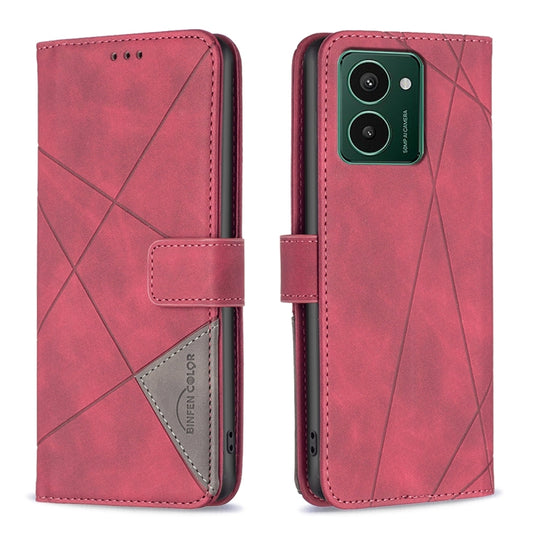 Magnetic Buckle Rhombus Texture Leather Phone Case, For HMD Pulse PRO / Pulse / Pulse+