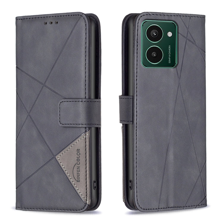 Magnetic Buckle Rhombus Texture Leather Phone Case, For HMD Pulse PRO / Pulse / Pulse+