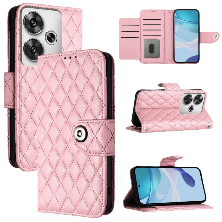 Rhombic Texture Flip Leather Phone Case with Lanyard, For Xiaomi Poco X7 5G, For Xiaomi 15 Ultra, For Xiaomi Poco X7 Pro 5G, For Xiaomi Poco M7 Pro 5G Global, For Xiaomi 14T Pro, For Xiaomi 14T, For Xiaomi Poco F6 5G, For Xiaomi Poco C61