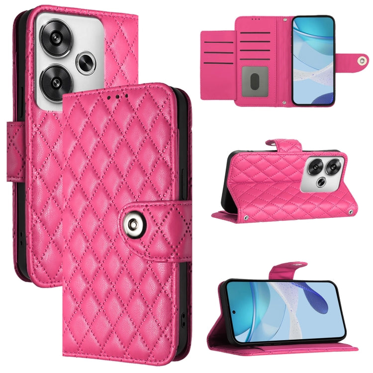 Rhombic Texture Flip Leather Phone Case with Lanyard, For Xiaomi Poco X7 5G, For Xiaomi 15 Ultra, For Xiaomi Poco X7 Pro 5G, For Xiaomi Poco M7 Pro 5G Global, For Xiaomi 14T Pro, For Xiaomi 14T, For Xiaomi Poco F6 5G, For Xiaomi Poco C61