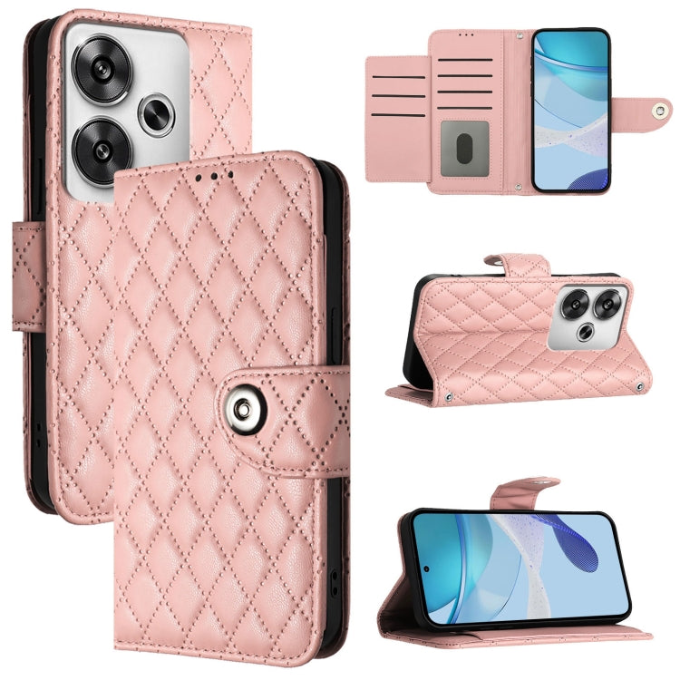 Rhombic Texture Flip Leather Phone Case with Lanyard, For Xiaomi Poco X7 5G, For Xiaomi 15 Ultra, For Xiaomi Poco X7 Pro 5G, For Xiaomi Poco M7 Pro 5G Global, For Xiaomi 14T Pro, For Xiaomi 14T, For Xiaomi Poco F6 5G, For Xiaomi Poco C61