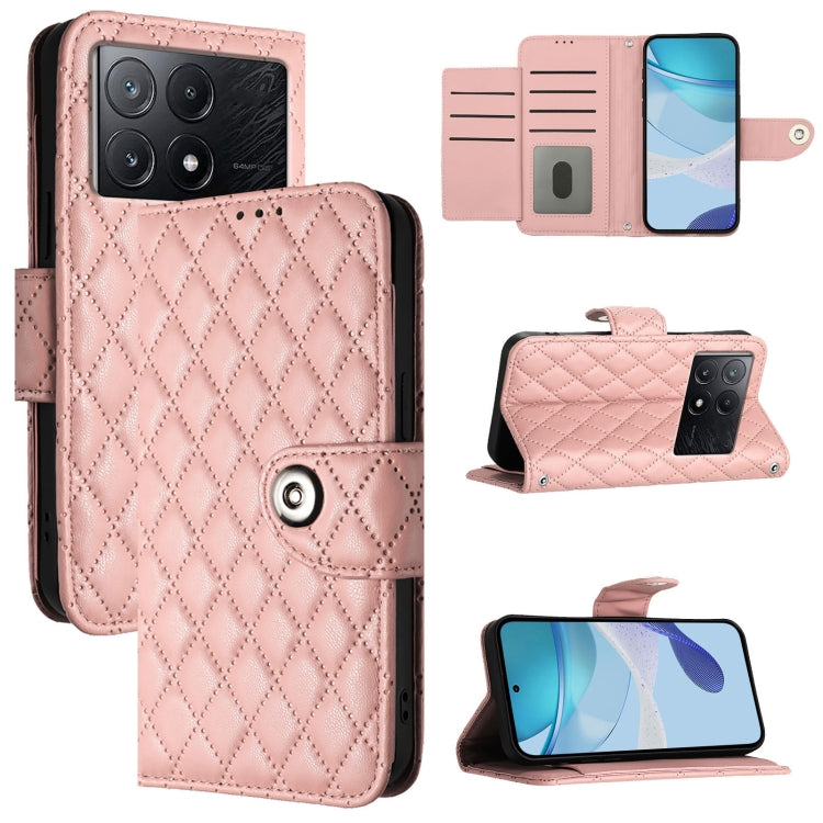 Rhombic Texture Flip Leather Phone Case with Lanyard, For Xiaomi Poco M6 Pro 4G, For Xiaomi Poco X6 Neo, For Xiaomi Poco X6 Pro / Redmi K70E, For Xiaomi Poco X6, For Xiaomi 14 Ultra, For Xiaomi 14 Pro, For Xiaomi 14, For Xiaomi Poco M6 Pro 5G
