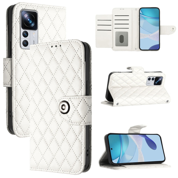 Rhombic Texture Flip Leather Phone Case with Lanyard, For Xiaomi 12T / 12T Pro, For Xiaomi Poco M5s, For Xiaomi 12S Ultra, For Xiaomi 12 Pro / 12S Pro, For Xiaomi 12 / 12X / 12S, For Xiaomi Poco X4 NFC, For Xiaomi 12 Lite, For Xiaomi Poco C40
