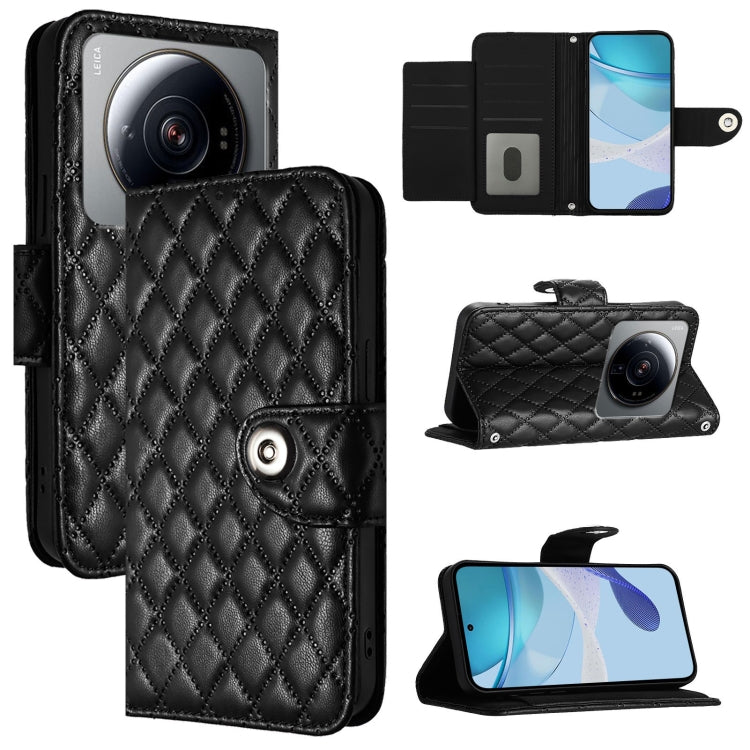 Rhombic Texture Flip Leather Phone Case with Lanyard, For Xiaomi 12T / 12T Pro, For Xiaomi Poco M5s, For Xiaomi 12S Ultra, For Xiaomi 12 Pro / 12S Pro, For Xiaomi 12 / 12X / 12S, For Xiaomi Poco X4 NFC, For Xiaomi 12 Lite, For Xiaomi Poco C40