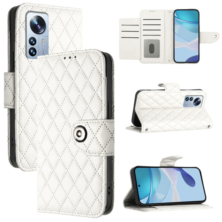 Rhombic Texture Flip Leather Phone Case with Lanyard, For Xiaomi 12T / 12T Pro, For Xiaomi Poco M5s, For Xiaomi 12S Ultra, For Xiaomi 12 Pro / 12S Pro, For Xiaomi 12 / 12X / 12S, For Xiaomi Poco X4 NFC, For Xiaomi 12 Lite, For Xiaomi Poco C40