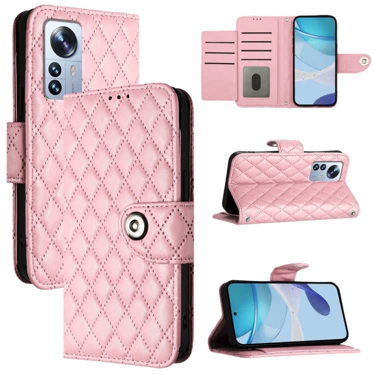 Rhombic Texture Flip Leather Phone Case with Lanyard, For Xiaomi 12T / 12T Pro, For Xiaomi Poco M5s, For Xiaomi 12S Ultra, For Xiaomi 12 Pro / 12S Pro, For Xiaomi 12 / 12X / 12S, For Xiaomi Poco X4 NFC, For Xiaomi 12 Lite, For Xiaomi Poco C40