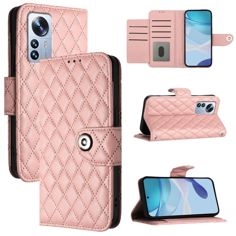Rhombic Texture Flip Leather Phone Case with Lanyard, For Xiaomi 12T / 12T Pro, For Xiaomi Poco M5s, For Xiaomi 12S Ultra, For Xiaomi 12 Pro / 12S Pro, For Xiaomi 12 / 12X / 12S, For Xiaomi Poco X4 NFC, For Xiaomi 12 Lite, For Xiaomi Poco C40