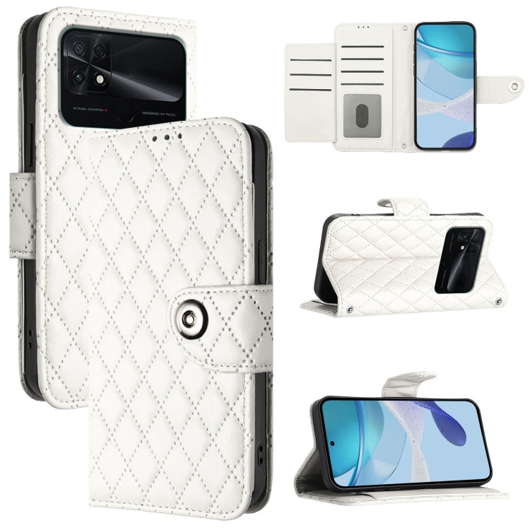 Rhombic Texture Flip Leather Phone Case with Lanyard, For Xiaomi 12T / 12T Pro, For Xiaomi Poco M5s, For Xiaomi 12S Ultra, For Xiaomi 12 Pro / 12S Pro, For Xiaomi 12 / 12X / 12S, For Xiaomi Poco X4 NFC, For Xiaomi 12 Lite, For Xiaomi Poco C40
