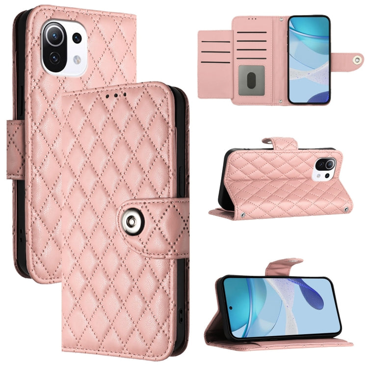 Rhombic Texture Flip Leather Phone Case with Lanyard, For Xiaomi Civi 1S, For Xiaomi Poco M4 Pro 5G, For Xiaomi Poco M4 Pro 4G, For Xiaomi Poco X4 Pro 5G, For Xiaomi Mi 11 Lite 4G / 5G, For Xiaomi 11 Lite 5G NE, For Xiaomi 11T / 11T Pro                ...