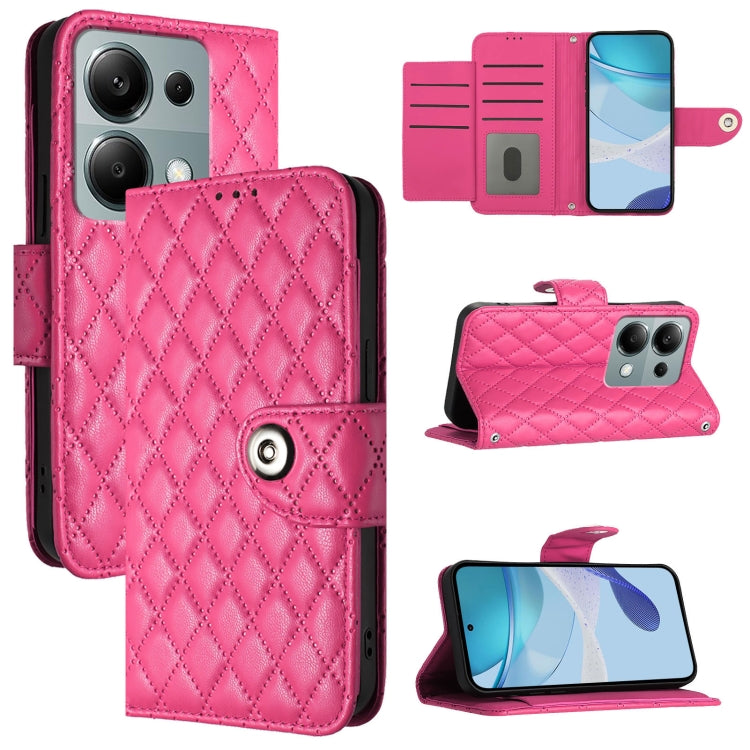 Rhombic Texture Flip Leather Phone Case with Lanyard, For Xiaomi Poco M6 Pro 4G, For Xiaomi Poco X6 Neo, For Xiaomi Poco X6 Pro / Redmi K70E, For Xiaomi Poco X6, For Xiaomi 14 Ultra, For Xiaomi 14 Pro, For Xiaomi 14, For Xiaomi Poco M6 Pro 5G
