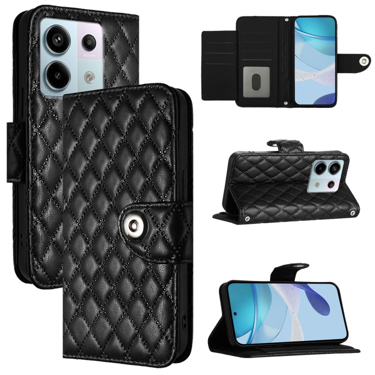 Rhombic Texture Flip Leather Phone Case with Lanyard, For Xiaomi Poco M6 Pro 4G, For Xiaomi Poco X6 Neo, For Xiaomi Poco X6 Pro / Redmi K70E, For Xiaomi Poco X6, For Xiaomi 14 Ultra, For Xiaomi 14 Pro, For Xiaomi 14, For Xiaomi Poco M6 Pro 5G