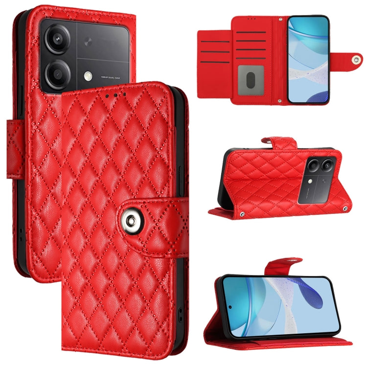 Rhombic Texture Flip Leather Phone Case with Lanyard, For Xiaomi Poco M6 Pro 4G, For Xiaomi Poco X6 Neo, For Xiaomi Poco X6 Pro / Redmi K70E, For Xiaomi Poco X6, For Xiaomi 14 Ultra, For Xiaomi 14 Pro, For Xiaomi 14, For Xiaomi Poco M6 Pro 5G