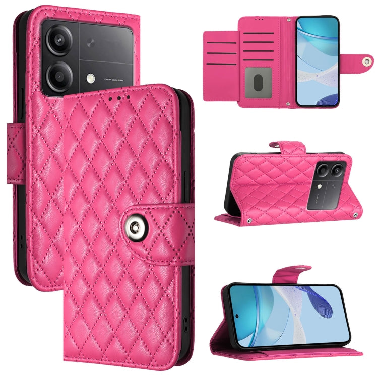 Rhombic Texture Flip Leather Phone Case with Lanyard, For Xiaomi Poco M6 Pro 4G, For Xiaomi Poco X6 Neo, For Xiaomi Poco X6 Pro / Redmi K70E, For Xiaomi Poco X6, For Xiaomi 14 Ultra, For Xiaomi 14 Pro, For Xiaomi 14, For Xiaomi Poco M6 Pro 5G