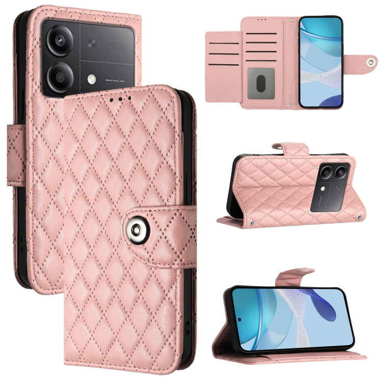 Rhombic Texture Flip Leather Phone Case with Lanyard, For Xiaomi Poco M6 Pro 4G, For Xiaomi Poco X6 Neo, For Xiaomi Poco X6 Pro / Redmi K70E, For Xiaomi Poco X6, For Xiaomi 14 Ultra, For Xiaomi 14 Pro, For Xiaomi 14, For Xiaomi Poco M6 Pro 5G