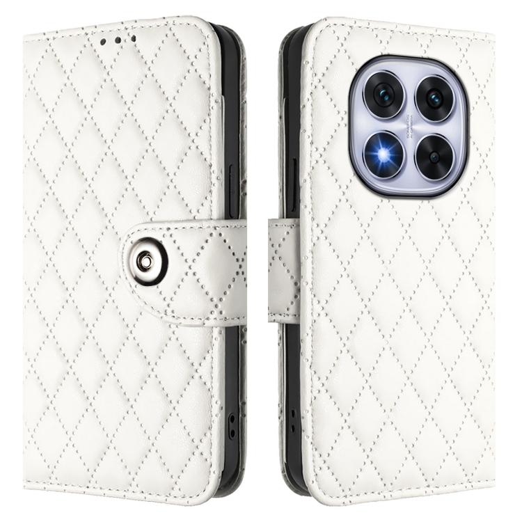 Rhombic Texture Flip Leather Phone Case with Lanyard, For Xiaomi Poco X7 5G, For Xiaomi 15 Ultra, For Xiaomi Poco X7 Pro 5G, For Xiaomi Poco M7 Pro 5G Global, For Xiaomi 14T Pro, For Xiaomi 14T, For Xiaomi Poco F6 5G, For Xiaomi Poco C61