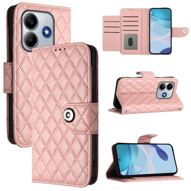 Rhombic Texture Flip Leather Phone Case with Lanyard, For Xiaomi Poco X7 5G, For Xiaomi 15 Ultra, For Xiaomi Poco X7 Pro 5G, For Xiaomi Poco M7 Pro 5G Global, For Xiaomi 14T Pro, For Xiaomi 14T, For Xiaomi Poco F6 5G, For Xiaomi Poco C61