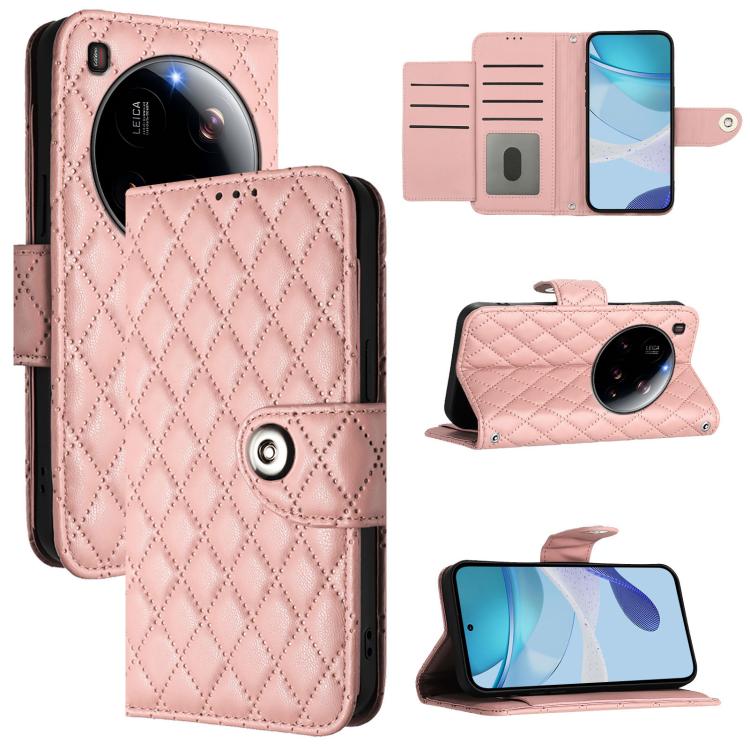 Rhombic Texture Flip Leather Phone Case with Lanyard, For Xiaomi Poco X7 5G, For Xiaomi 15 Ultra, For Xiaomi Poco X7 Pro 5G, For Xiaomi Poco M7 Pro 5G Global, For Xiaomi 14T Pro, For Xiaomi 14T, For Xiaomi Poco F6 5G, For Xiaomi Poco C61