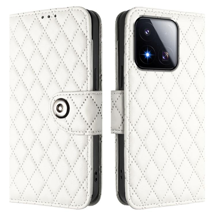 Rhombic Texture Flip Leather Phone Case with Lanyard, For Xiaomi 17 Max 5G, For Xiaomi 17T Pro 5G, For Xiaomi Poco M7 4G 169mm, For Xiaomi 15T Pro 5G, For Xiaomi 15T 5G, For Xiaomi Civi 5 Pro 5G, For Xiaomi 15S Pro 5G, For Xiaomi Poco M7 5G / C75 4G