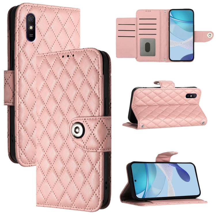 Rhombic Texture Flip Leather Phone Case with Lanyard, For Redmi 10A / 9C, For Redmi 10 / Redmi 10 2022, For Redmi Note 9 Pro / Note 9 Pro Max, For Redmi Note 9S / Note 10 Lite, For Redmi 9A / 9i / 9AT, For Redmi 9 / 9 Prime India                       ...