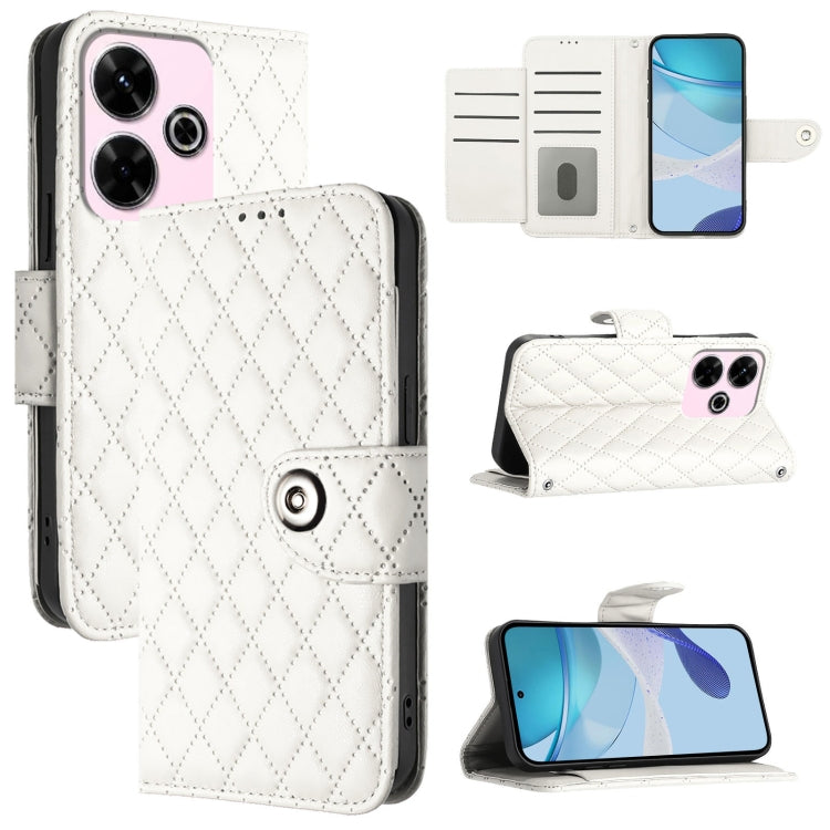 Rhombic Texture Flip Leather Phone Case with Lanyard, For Redmi K70 Ultra 5G Global, For Redmi 13 4G / Note 13R, For Redmi A3, For Redmi Note 13 Pro 4G Global, For Redmi Note 13 4G Global, For Redmi Note 13 Pro 5G Global, For Redmi Note 13 5G Global   ...