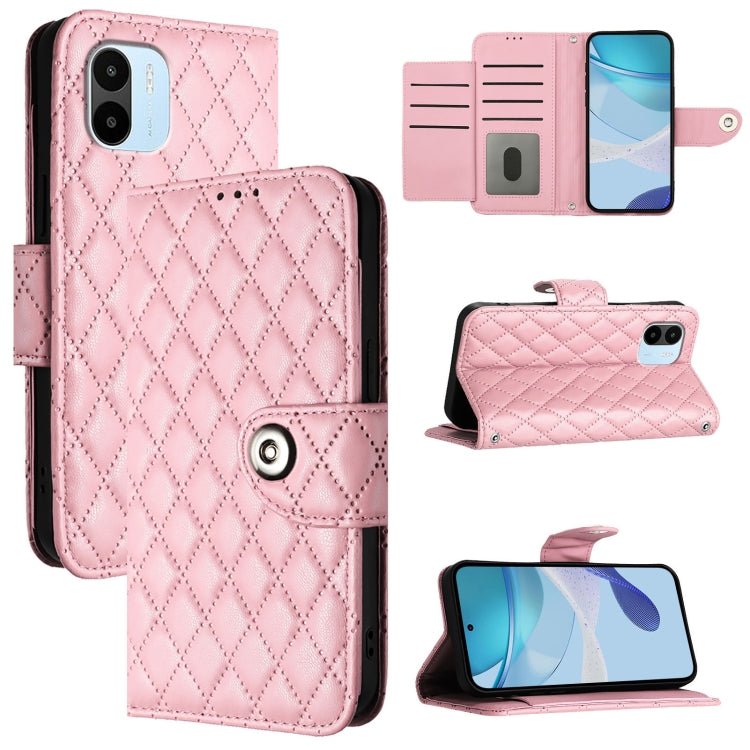 Rhombic Texture Flip Leather Phone Case with Lanyard, For Redmi 12 4G Global / India, For Redmi 12 5G Global / India, For Redmi Note 12R, For Redmi Note 11T Pro+ / 12T Pro, For Redmi K50i, For Redmi A1+ / A2+, For Redmi A1 / A2                         ...