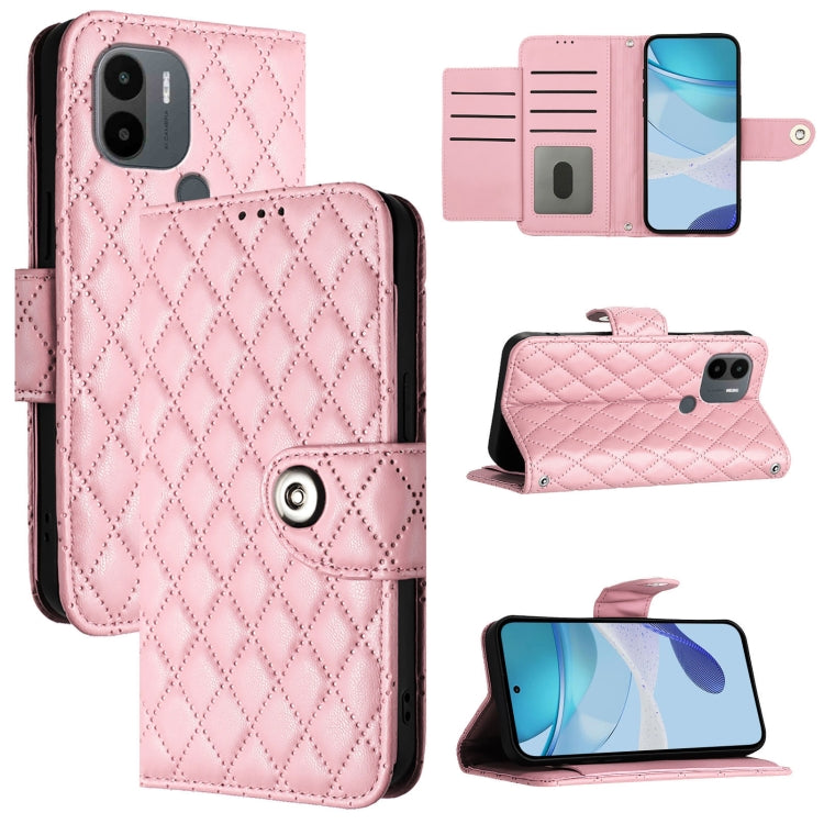 Rhombic Texture Flip Leather Phone Case with Lanyard, For Redmi 12 4G Global / India, For Redmi 12 5G Global / India, For Redmi Note 12R, For Redmi Note 11T Pro+ / 12T Pro, For Redmi K50i, For Redmi A1+ / A2+, For Redmi A1 / A2                         ...